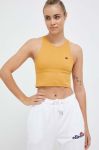 Топ для тренувань Rip Curl колір жовтий однотонний