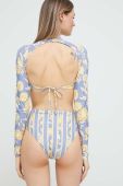 Суцільний купальник Rip Curl злегка ущільнена чашечка колір блакитний (3206489)