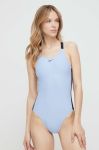 Суцільний купальник Nike Logo Tape м'яка чашечка колір блакитний