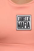 Спортивний бюстгальтер LaBellaMafia Go On колір помаранчевий однотонний
