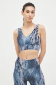 Бюстгальтер для йоги 4F колір синій візерунок