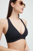 Купальний бюстгальтер Casall колір чорний м'яка чашечка