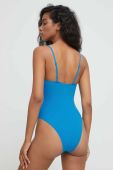 Суцільний купальник 4F м'яка чашечка колір блакитний