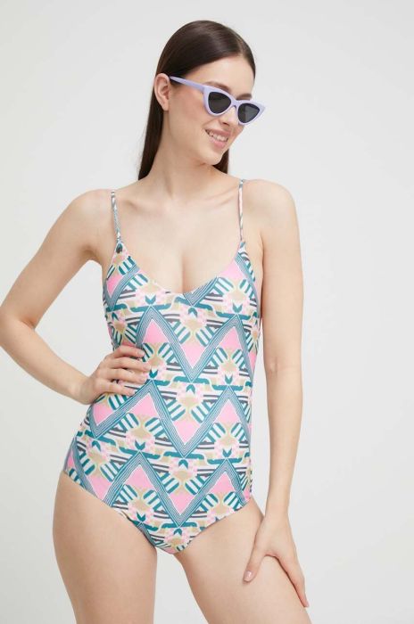 Суцільний купальник Femi Stories Lavender колір рожевий злегка ущільнена чашечка