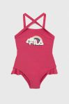 Суцільний дитячий купальник Fila колір рожевий (3027194)