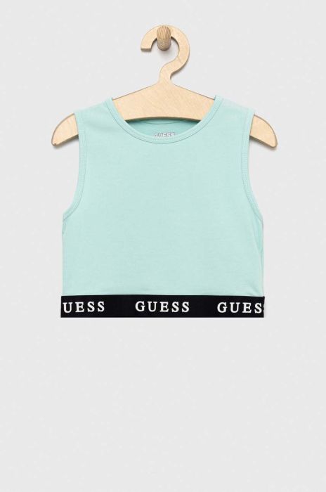 Дитячий топ Guess колір бірюзовий (3067845)