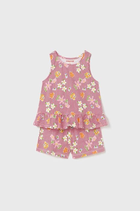 Піжама для немовляти Mayoral колір червоний візерунок