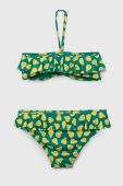 Роздільний дитячий купальник United Colors of Benetton колір зелений