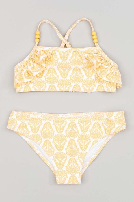 Роздільний дитячий купальник zippy колір помаранчевий