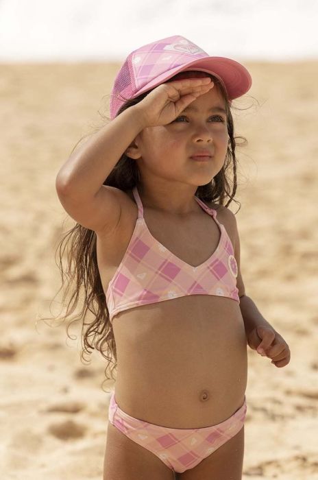 Роздільний дитячий купальник Roxy колір рожевий (3102949)