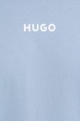 Піжамна футболка HUGO з принтом колір блакитний