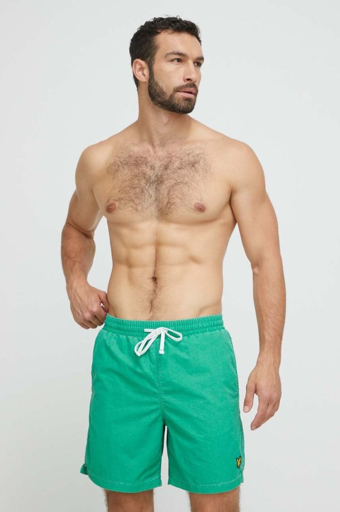 Купальні шорти Lyle & Scott колір зелений (3303613)