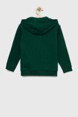 Дитяча кофта Tommy Hilfiger колір зелений з капюшоном з принтом