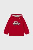 Кофта для немовлят Mayoral колір червоний з капюшоном з аплікацією (2939080)