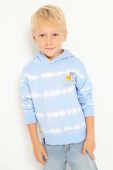 Дитяча кофта Mayoral з капюшоном візерунок колір блакитний (3018225)
