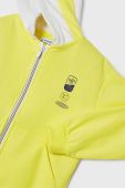 Дитяча кофта Mayoral колір жовтий з капюшоном з принтом (2946732)