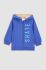 Кофта для немовлят Coccodrillo колір синій з капюшоном з принтом