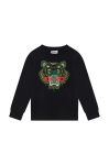 Дитяча кофта Kenzo Kids колір чорний з принтом