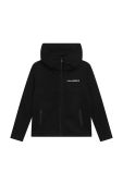 Дитяча кофта Karl Lagerfeld колір чорний з капюшоном з принтом (3204737)
