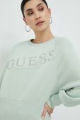 Кофта Guess жіноча колір зелений з принтом (2946753)