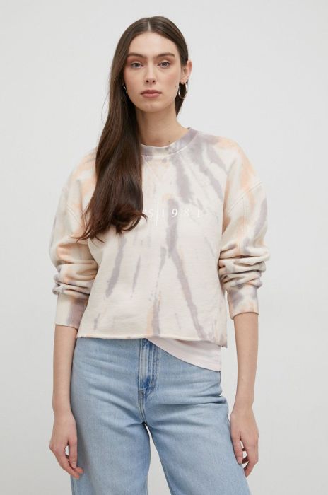 Бавовняна кофта Guess жіноча  візерунок колір барвистий