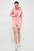 Кофта Guess жіноча колір рожевий з капюшоном з принтом (2867223)