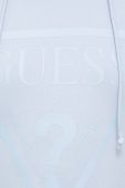 Кофта Guess жіноча з капюшоном з принтом колір блакитний