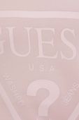 Кофта Guess жіноча колір рожевий з капюшоном з принтом (2867229)