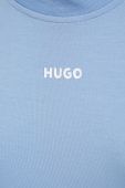 Кофта лаунж HUGO жіноча  однотонна колір блакитний