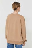 Кофта BOSS жіноча колір бежевий з аплікацією (2873648)