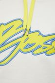 Кофта BOSS жіноча колір білий з капюшоном з аплікацією