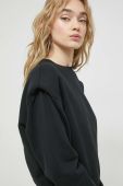Бавовняна кофта HUGO жіноча колір чорний однотонна (2890112)
