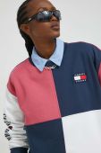 Кофта Tommy Jeans жіноча колір синій візерунок