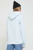 Кофта Tommy Jeans жіноча з капюшоном з аплікацією колір блакитний (2919567)