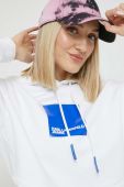 Кофта Karl Lagerfeld Jeans жіноча колір білий з капюшоном з принтом