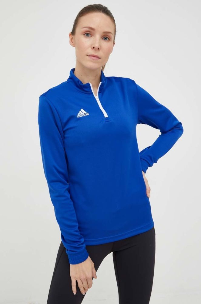 Тренувальна кофта adidas Performance Entrada 22 жіноча однотонна колір блакитний