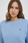 Кофта Polo Ralph Lauren жіноча  однотонна колір блакитний (3674533)