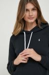 Кофта Polo Ralph Lauren жіноча колір жовтий з капюшоном однотонна (3387775)