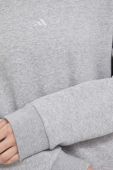 Кофта adidas жіноча колір сірий меланж