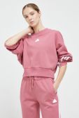 Кофта adidas жіноча колір рожевий з аплікацією (2995340)