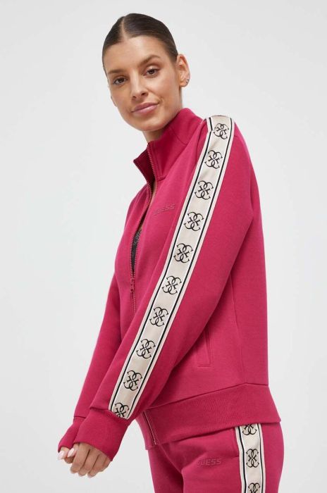 Кофта Guess жіноча колір рожевий з аплікацією (3367236)