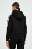 Кофта Guess жіноча колір чорний з капюшоном з аплікацією (3364271)