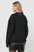 Кофта Karl Lagerfeld жіноча колір чорний з аплікацією (2896330)