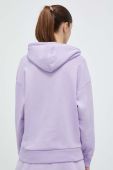 Кофта Puma жіноча колір фіолетовий з капюшоном з принтом