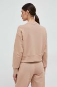 Бавовняна кофта Puma жіноча колір бежевий однотонна