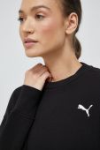 Бавовняна кофта Puma жіноча колір чорний однотонна