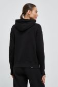 Бавовняна кофта Puma жіноча колір чорний з капюшоном однотонна (3112112)