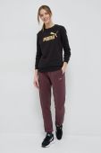 Кофта Puma жіноча колір чорний візерунок (3094116)