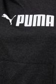 Тренувальна кофта Puma Fit Tech колір чорний з капюшоном візерунок