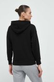 Кофта Puma жіноча колір чорний з капюшоном з принтом (3213819)
